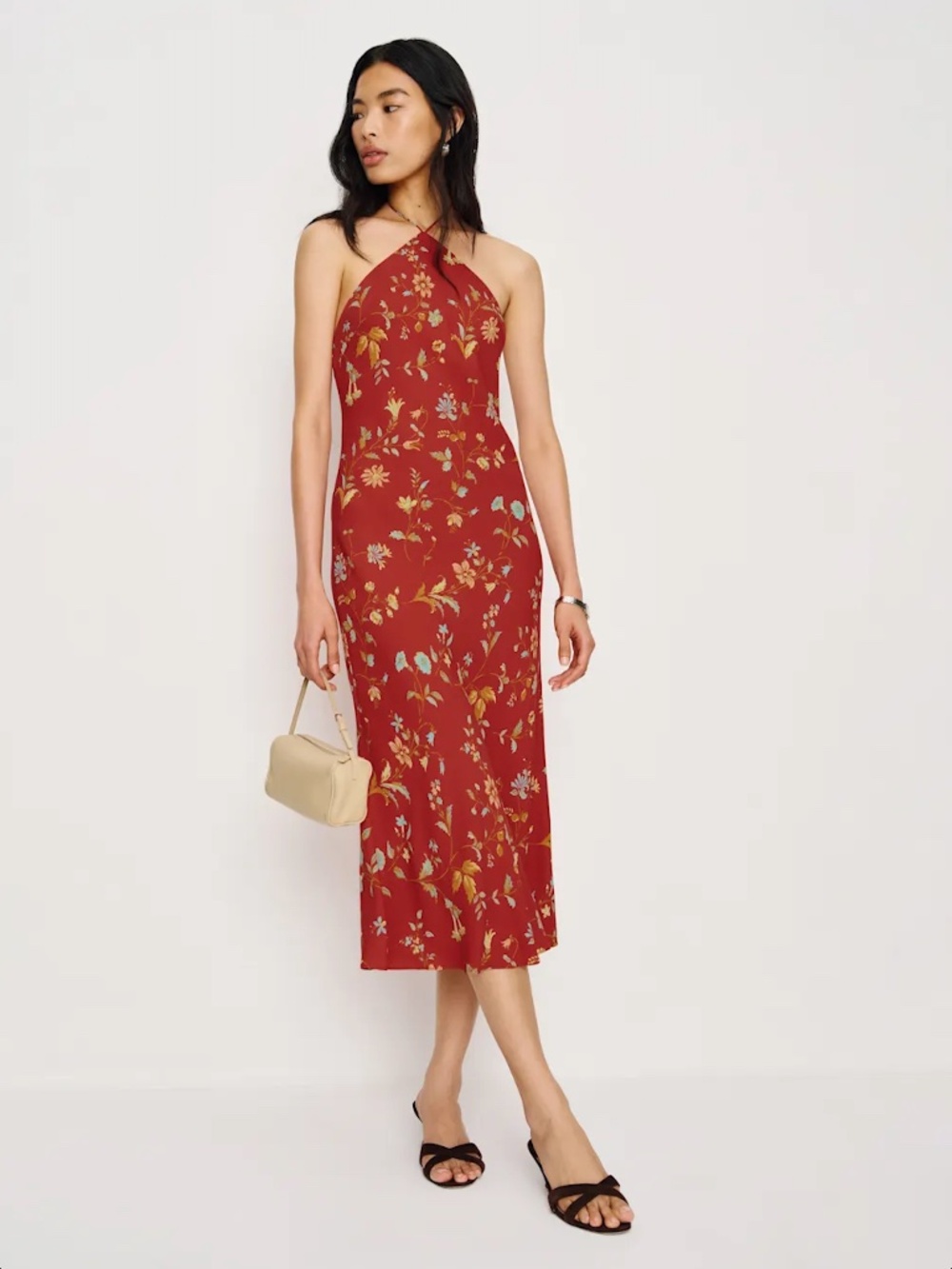 Reformation Red Floria Dress